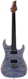 Suhr Select Standard Mahogany HH Guitar, Trans Blue Denim