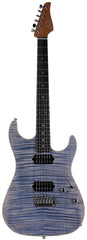 Suhr Select Standard Mahogany HH Guitar, Trans Blue Denim