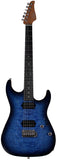 Suhr Select Standard Mahogany HH Guitar, Trans Whale Blue Burst
