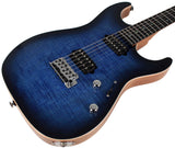Suhr Select Standard Mahogany HH Guitar, Trans Whale Blue Burst