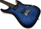 Suhr Select Standard Mahogany HH Guitar, Trans Whale Blue Burst