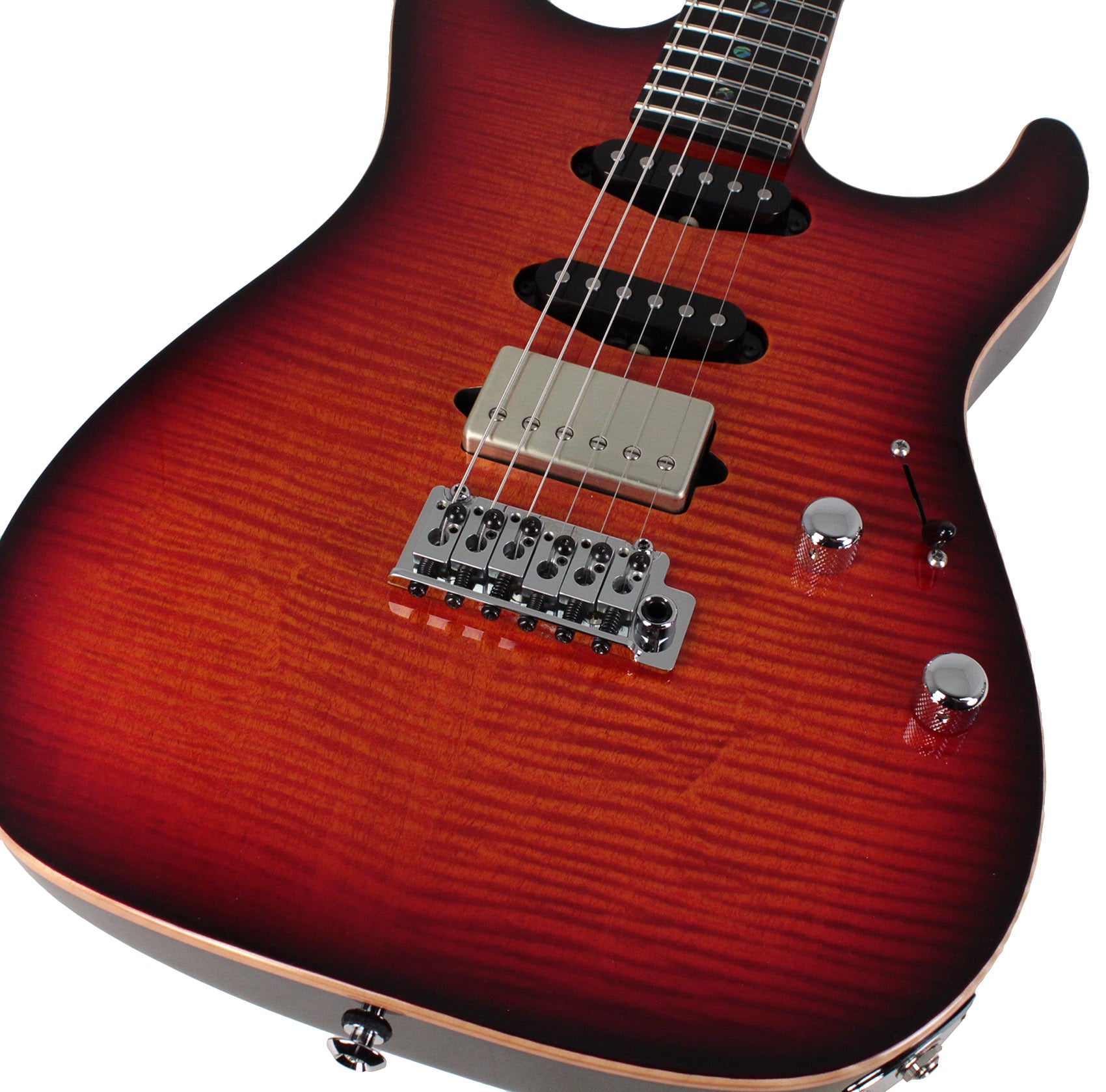 Suhr Select Standard Mahogany Guitar, Inferno Burst | Humbucker Music