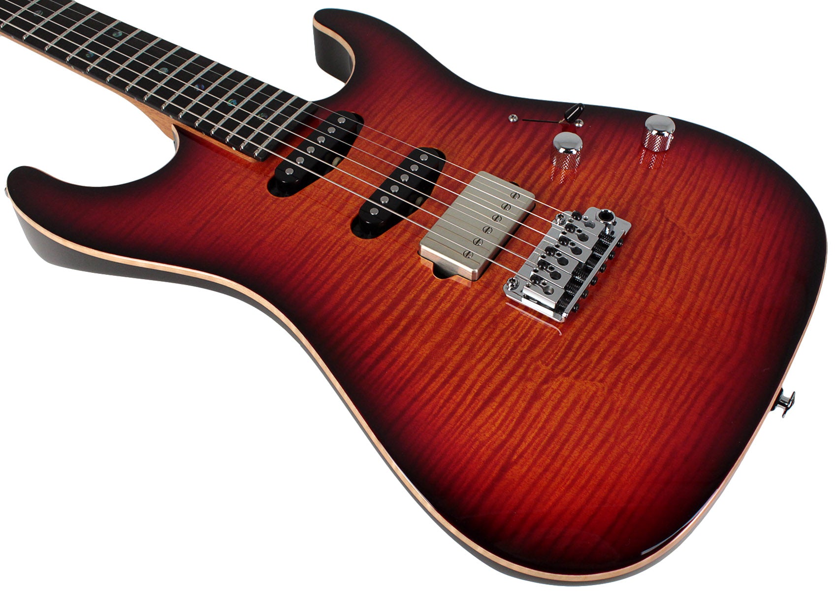 Suhr Select Standard Mahogany Guitar, Inferno Burst | Humbucker Music