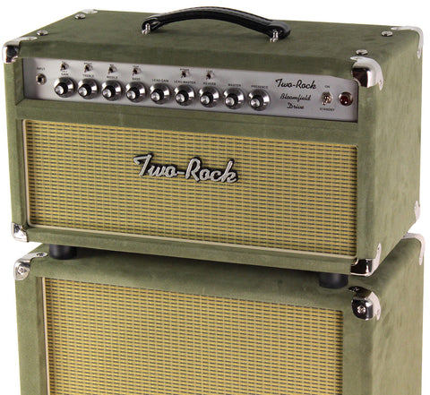 Two-Rock Bloomfield Drive 100/50 Head, 2x12 Cab, Moss Green Suede - Humbucker Music