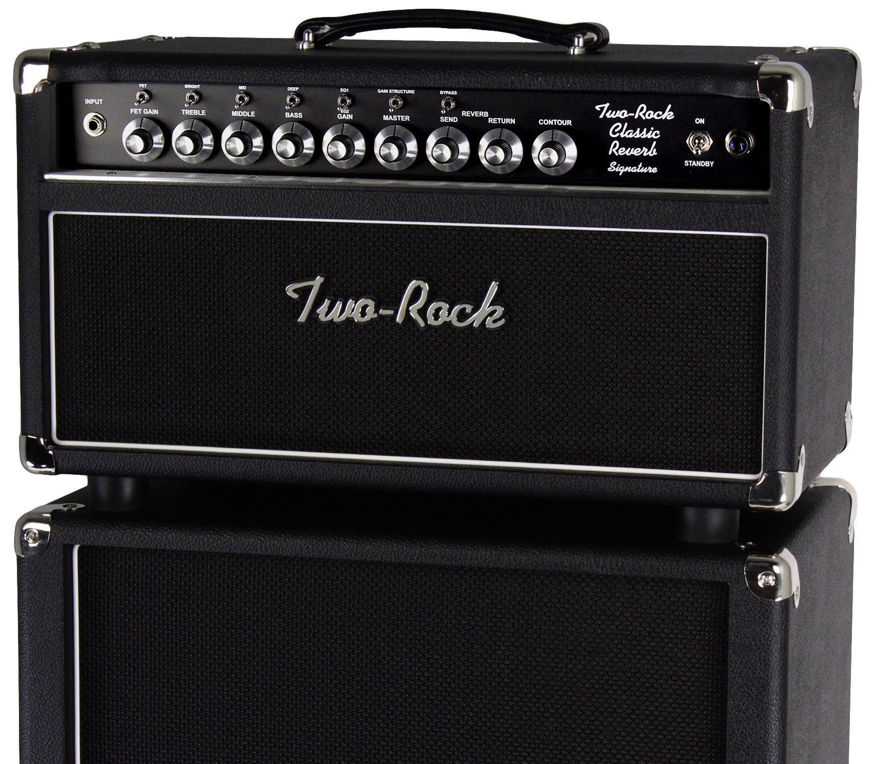 Two-Rock Classic Reverb Signature 100/50 Head, 2x12 Cab, Blackface, Bl ...