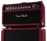 Two-Rock Classic Reverb Signature 100/50 Head, 2x12 Cab, Burgundy Suede, Black Matrix Grille