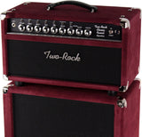 Two-Rock Classic Reverb Signature 100/50 Head, 2x12 Cab, Burgundy Suede, Black Matrix Grille