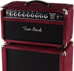 Two-Rock Classic Reverb Signature 100/50 Head, 2x12 Cab, Burgundy Suede, Black Matrix Grille