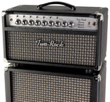 Two-Rock Classic Reverb Signature 100/50 Head, 2x12 Cab, Silverface, Black, Large Check Grille