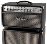 Two-Rock Classic Reverb Signature 40/20 Head, 2x12 Cab, Silverface, Black, Large Check Grille