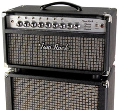 Two-Rock Classic Reverb Signature 100/50 Head, 2x12 Cab, Silverface, Black, Large Check Grille