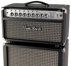Two-Rock Classic Reverb Signature 100/50 Head, 2x12 Cab, Silverface, Black, Large Check Grille