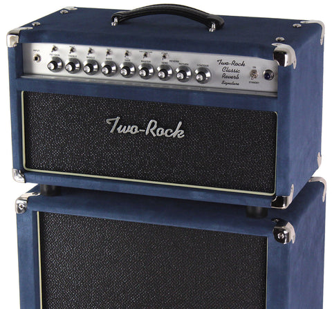 Two-Rock Classic Reverb Signature 100/50 Head, 2x12 Cab, Navy Blue Suede
