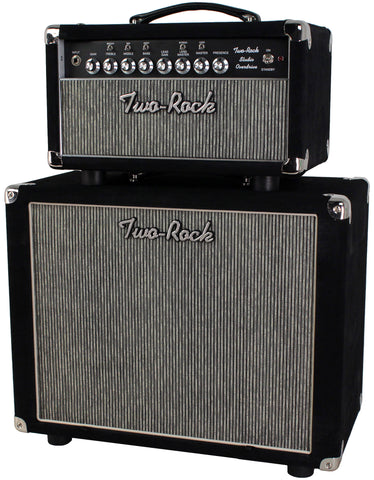 Two-Rock Studio Overdrive Head, 1x12 Cab, Black Suede, Pinstripe Grille - Humbucker Music