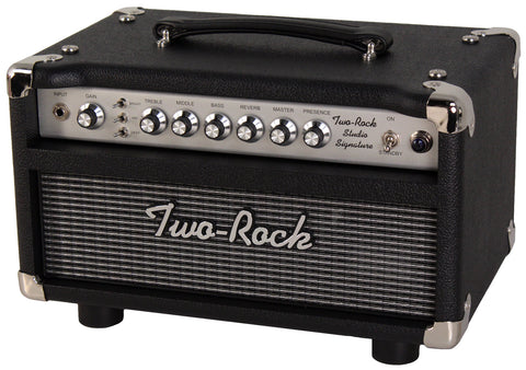 Two-Rock Studio Signature Head, Black, Vintage Silver Grille, Silverface