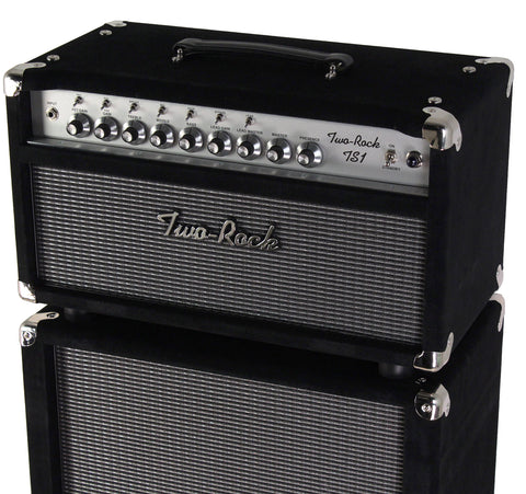 Two-Rock TS1 Tone Secret 100/50 Watt Head, 2x12 Cab, Black Suede, Vintage Silver