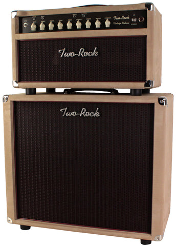Two-Rock Vintage Deluxe 40/20 Head, 1x15 Cab Set, Dogwood Suede, Oxblood