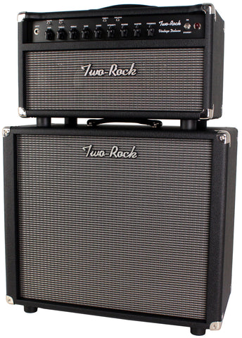 Two-Rock Vintage Deluxe 35 Tube Rectified Head, 3x10 Cab Set, Black, Silver