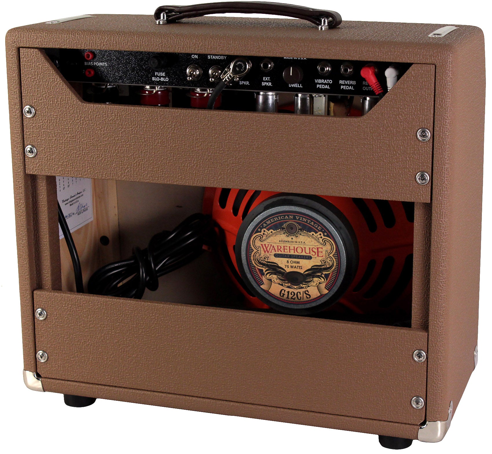 Vintage Sound Vintage 15 Combo, Rough Brown, Wheat | Humbucker Music