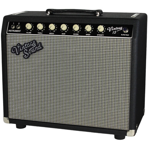Vintage Sound Vintage 15 Combo, Black, Aged Silver