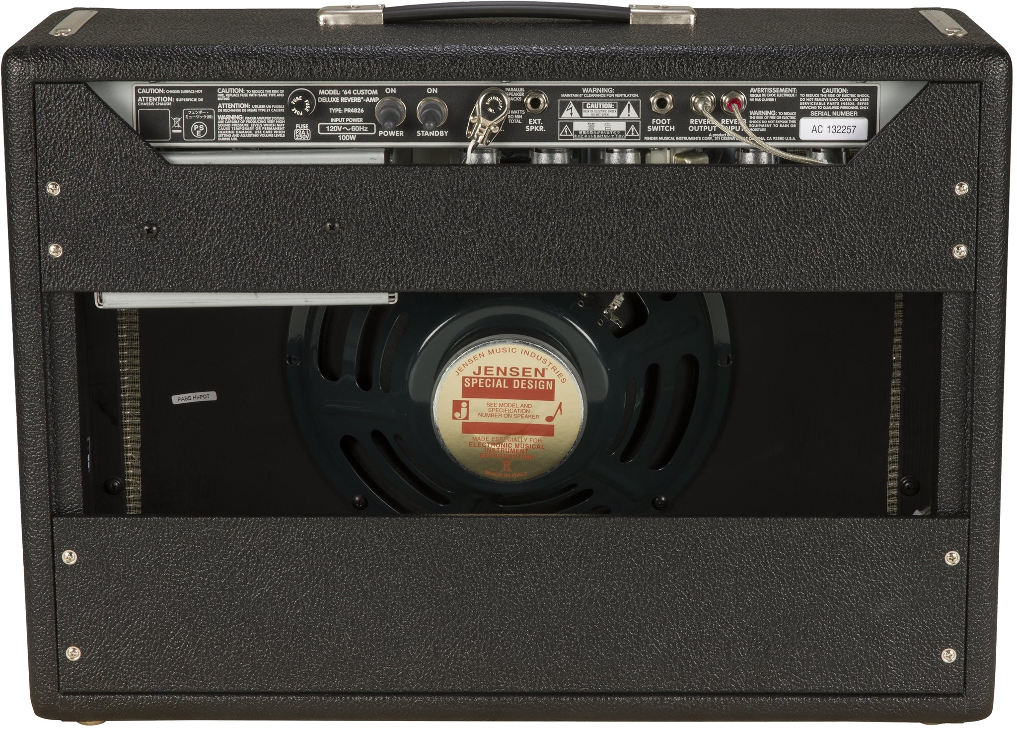 Fender 64 Custom Deluxe Reverb 1x12 Combo, Handwired | Humbucker Music
