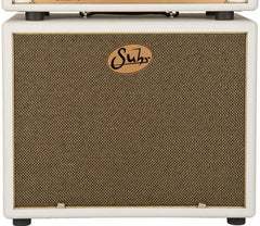 Suhr 1x12 Speaker Cabinet - Ivory / Gold Grille