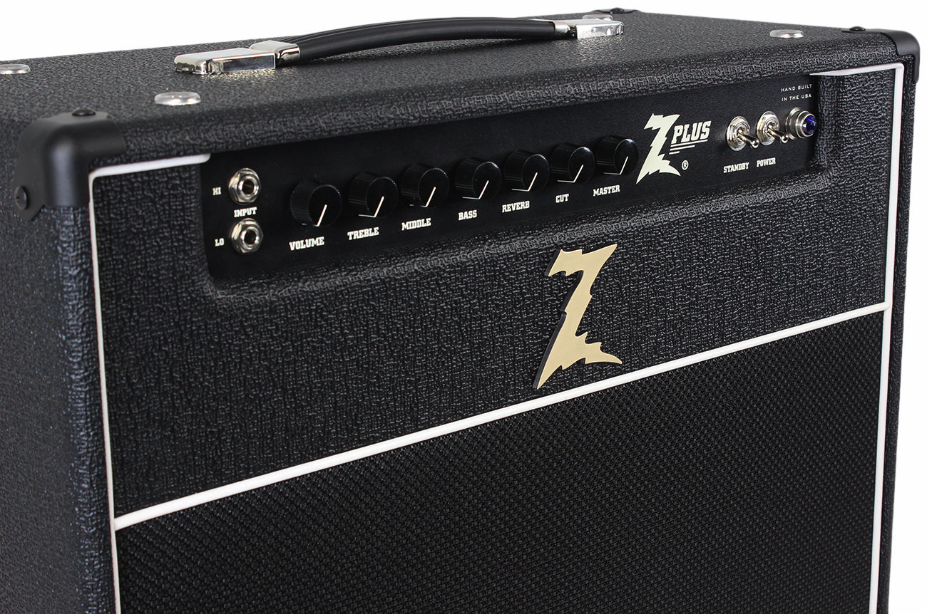 Dr. Z Z-Plus 1x12 Lite Cab Combo, Black, Black Grille | Humbucker