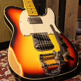 Nash TC-63 Guitar, 3 Tone Sunburst, Bigsby, Neck Humbucker