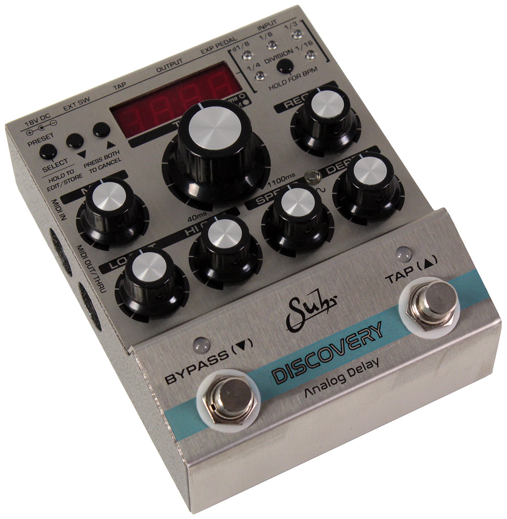 dotted 8th note delay pedal Suhr Discovery Analog Delay Pedal