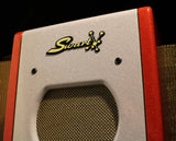 Swart Space Tone Atomic Jr Amp, White, Red Sparkle
