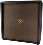 Suhr 4x12 Speaker Cab, Gold Logo, Gold Grille, Celestion G12M Greenbacks