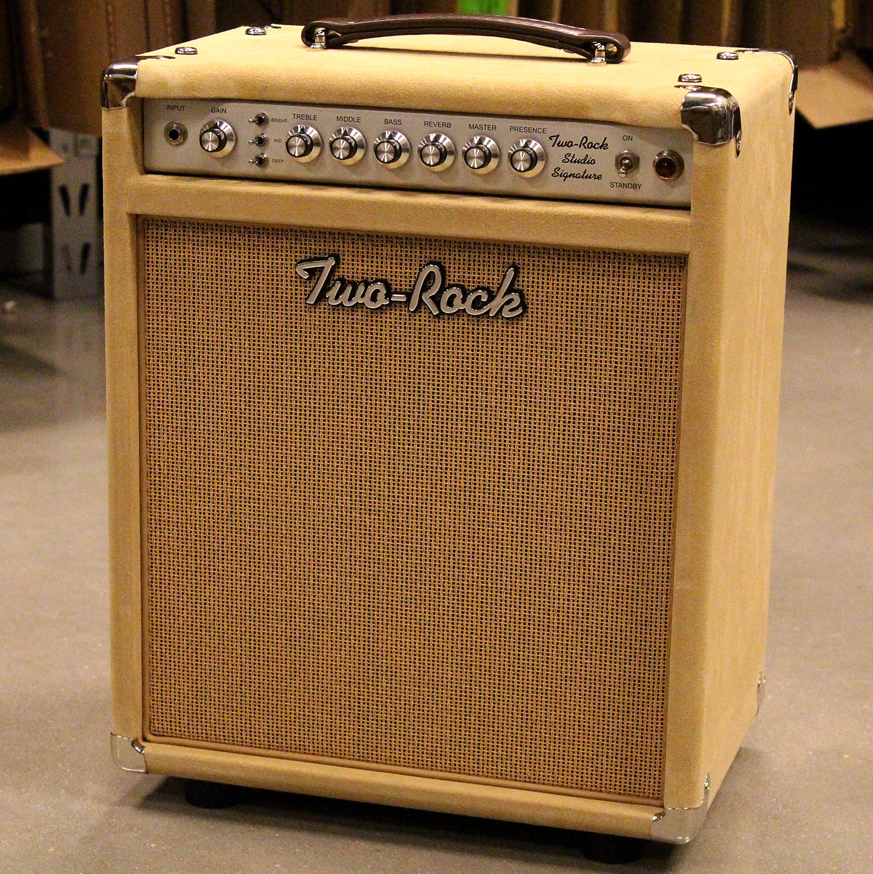 Two Rocks Shops Two-Rock Studio Signature 1x12 Combo Amp, Camel Suede, Cane | Humbucker ...