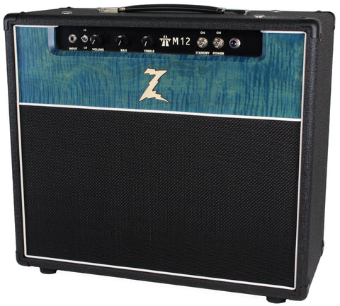 Dr. Z M12 1x12 Combo - Custom Blue Flamed Maple - Serial Number 1