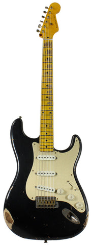 Nash S-57 Guitar, Black w/ Gold Pickguard