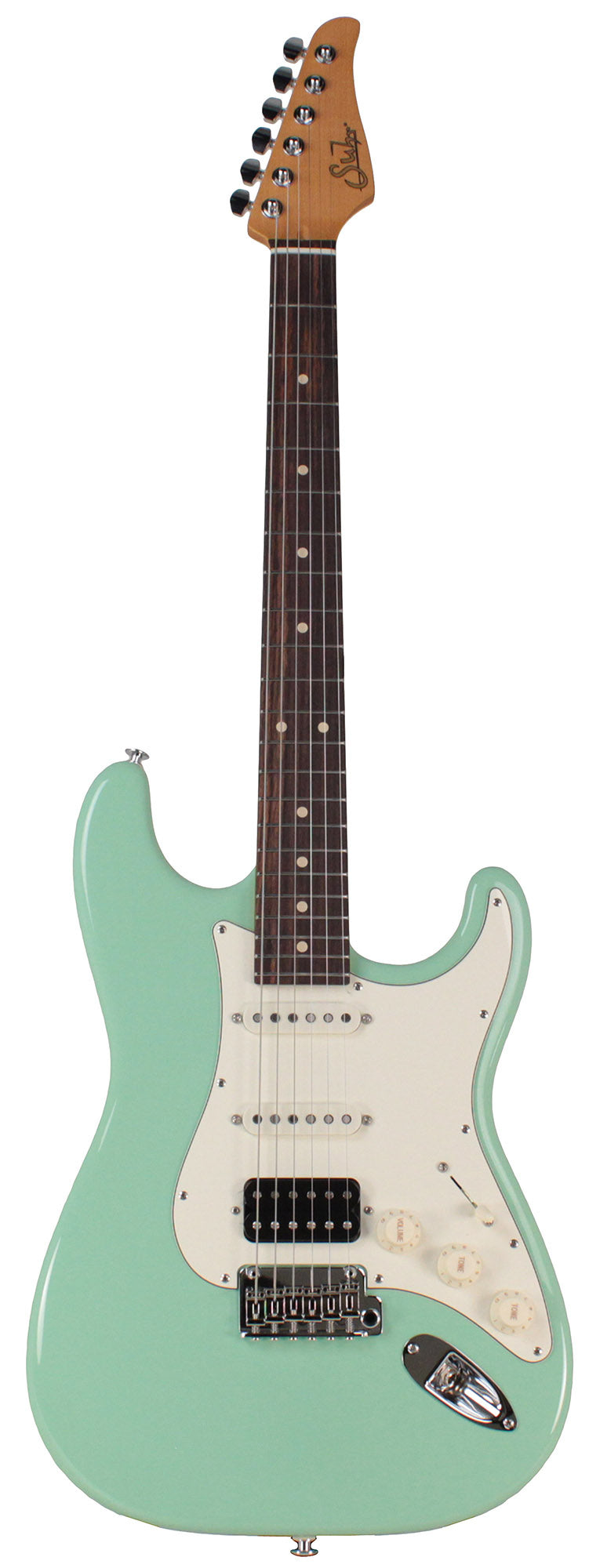 Suhr Classic S HSS Guitar, Surf Green, Rosewood | Humbucker Music
