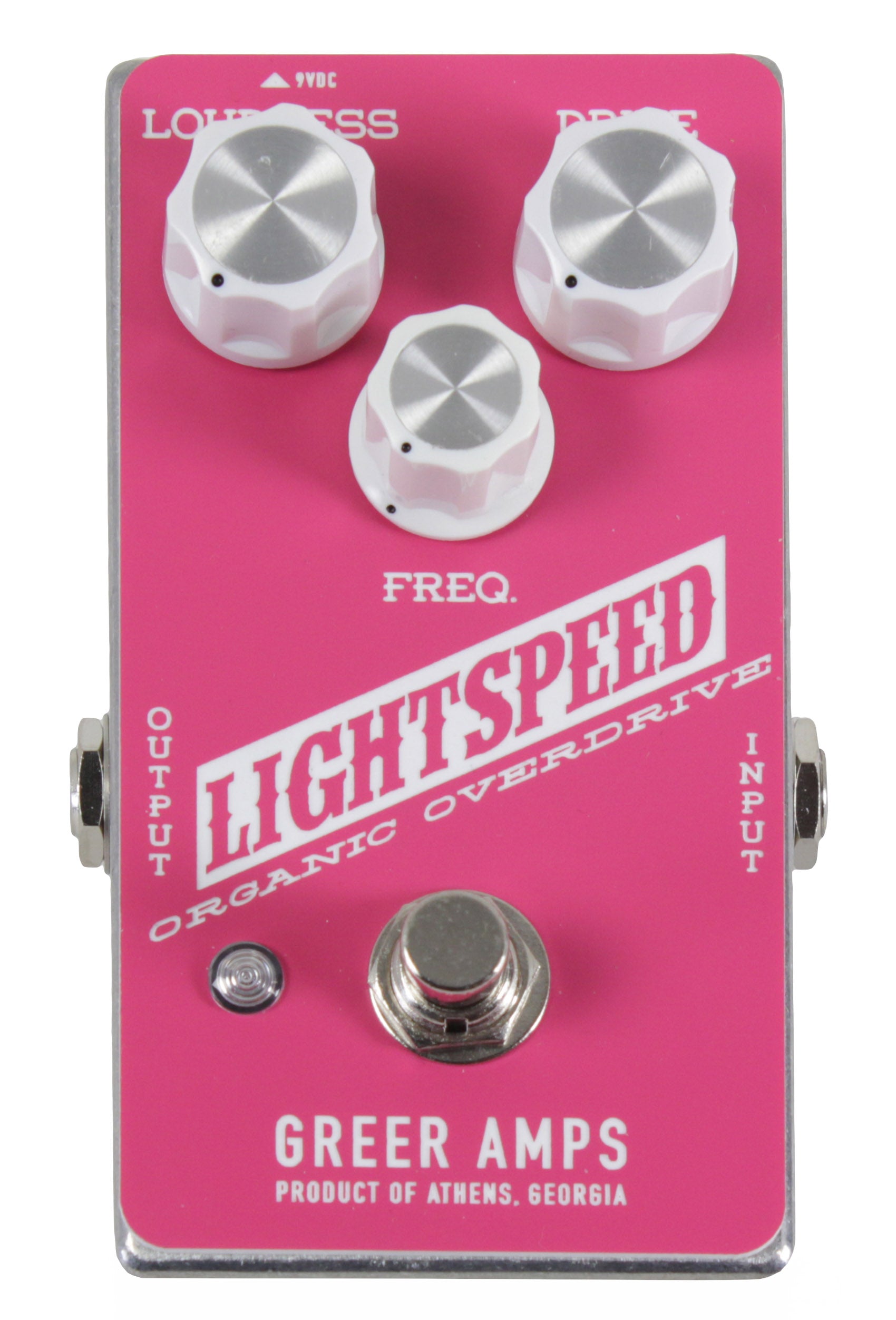lightspeed pedal Greer Lightspeed Organic Overdrive Pedal - Pink/ White