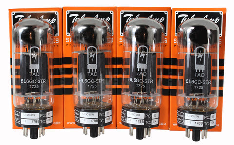 TAD Tube Amp Doctor 6L6GC-STR, Blackplate, Matched Quartet, Premium Selected