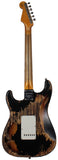 Fender Custom Shop 57 Heavy Relic Strat Limited Guitar, Black o/ 2TS