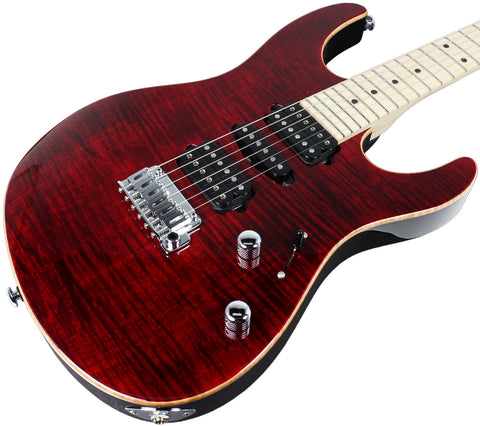 Suhr Modern Plus Guitar, Chili Pepper Red, Maple, HSH