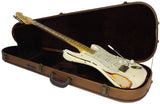 Nash S-57 Guitar, Olympic White over 3 Tone Sunburst