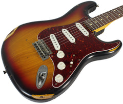 Nash S-63 Guitar, 3-Tone Sunburst, Medium Aging