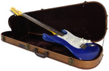 Nash S-63 Guitar, One Piece Swamp Ash, Trans Blue Azure