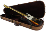 Nash T-57 Guitar, Black over 3 Tone Sunburst, Heavy Relic
