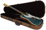 Nash TC-69 Thinline Flame Top Guitar - Aqua Marine