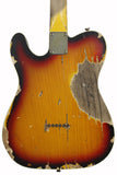 Nash TC-63 Guitar, 3-Tone Burst, Extra-Heavy Aging