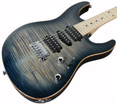 Suhr Modern Pro Guitar, Faded Trans Whale Blue Burst, Maple, HSH