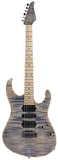 Suhr Modern Pro Guitar, Trans Blue Denim Slate, Maple, Matching Headstock