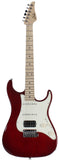 Suhr Throwback Standard Pro Guitar, Trans Red, Maple
