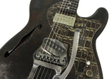 Trussart Deluxe Steelcaster Guitar - Rust On Cream Gator