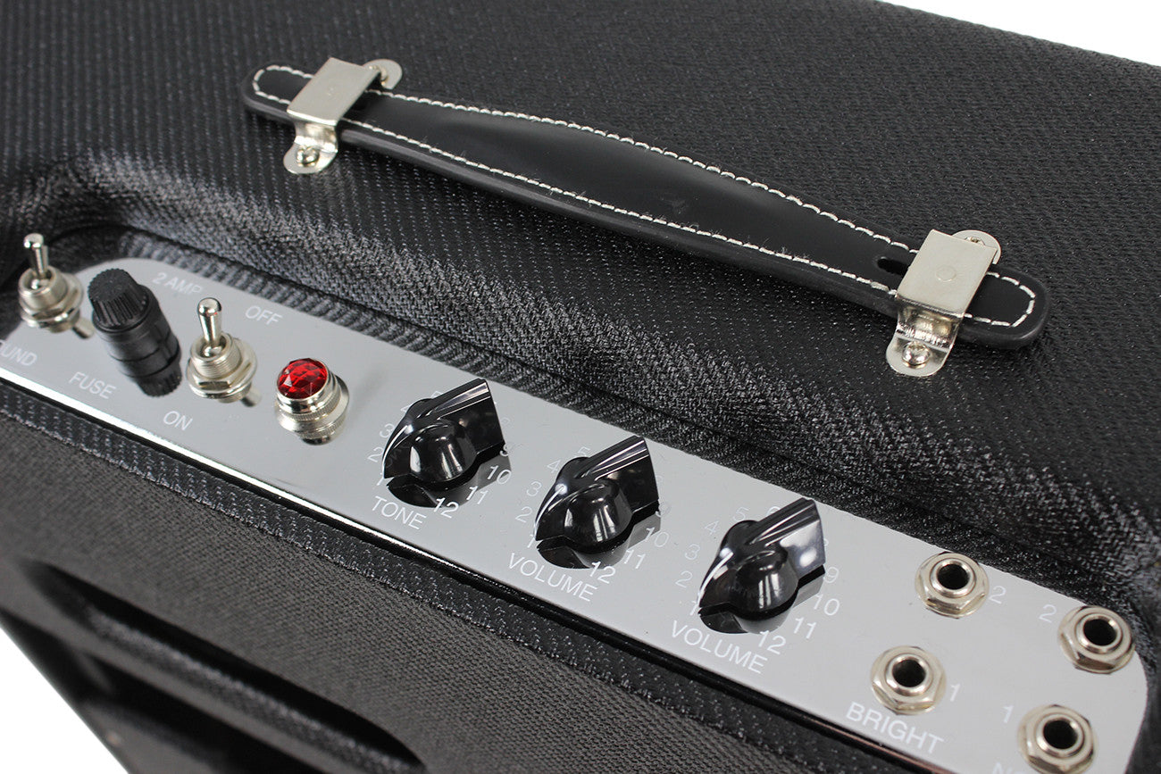 Tungsten Cortez 1x12 Combo Amp Black Lacquered Tweed Humbucker Music